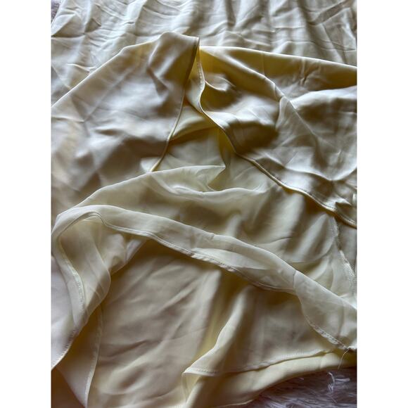 ZARA Satin Slip Dress Cream Ivory Maxi Tie Strap Elegant EU Style Size M - Picture 5 of 9